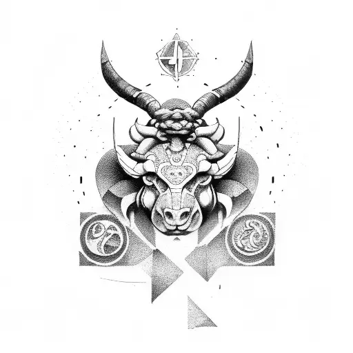 escorpio, libra, aries, gaminis y leo tattoo design idea