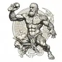 atlas shrugging the world  tattoo design idea