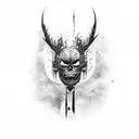 tattered armor half sleeve tattoo design idea