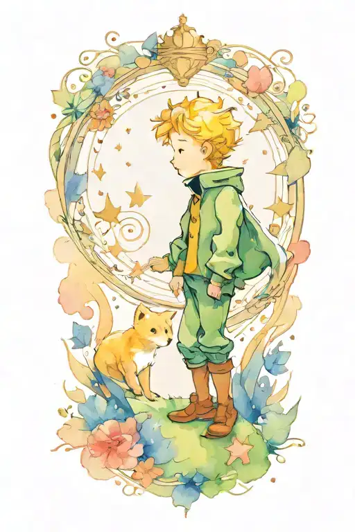 the little Prince tattoo design idea