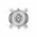 A visual representation of sound waves merging with neon lights tattoo design idea