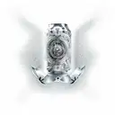 man glocke tattoo design idea