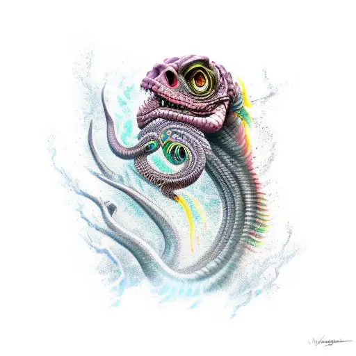 basilisk tattoo design idea