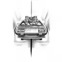 delorean tattoo design idea