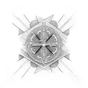 christian cross with John 13:7 tattoo design idea