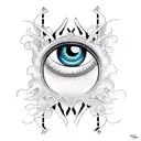 Evil Eye tattoo design idea