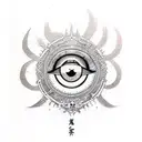 Evil Eye tattoo design idea