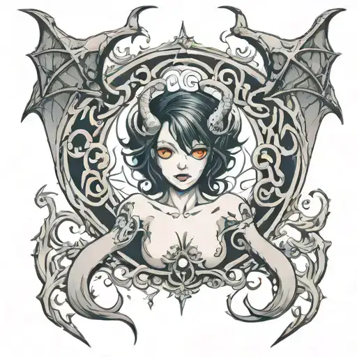 succubus womb tattoo tattoo design idea