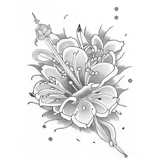 Lily tattoo design idea