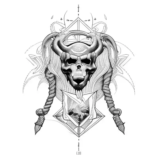 pastor alemán tattoo design idea