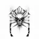 pastor alemán tattoo design idea