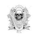 pastor alemán tattoo design idea