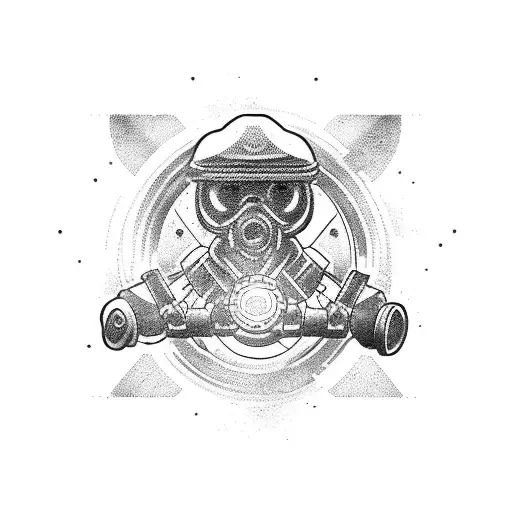 heavy equipment mechanic tattoo design idea