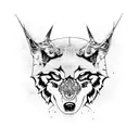 lobos tattoo design idea