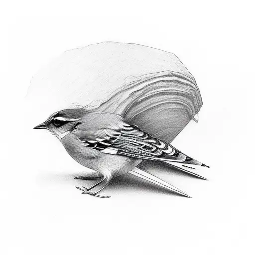 little bird  tattoo design idea