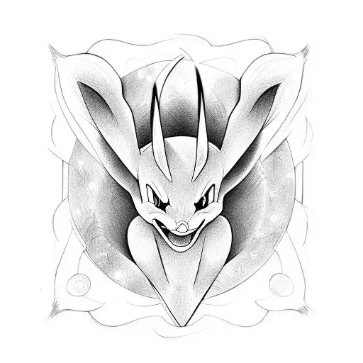 mewtwo  tattoo design idea