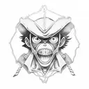 monkey d luffy  tattoo design idea