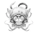 monkey d luffy  tattoo design idea