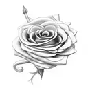 flower for bicep man 16cm tattoo design idea