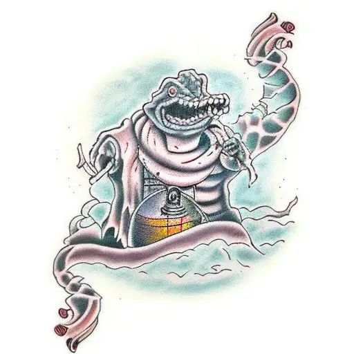 Hand in the swamp tattoo design idea