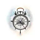 Kronos Titan in human form with a clock tattoo design idea