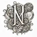 the Hebrew letters for Jonah, Selah and Ezra   tattoo design idea