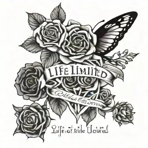 life is limited, live to the fullest, love your life  tattoo design idea