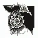 our time is limited so dont waste it living someone else's life, have the courage to follow your heart and intuition tattoo design idea