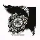 our time is limited so dont waste it living someone else's life, have the courage to follow your heart and intuition tattoo design idea