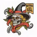 Revenge is a Fool Game tattoo design idea