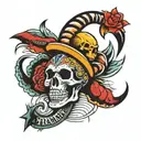 Revenge is a Fool Game tattoo design idea