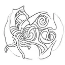 repaired hourglass tattoo design idea