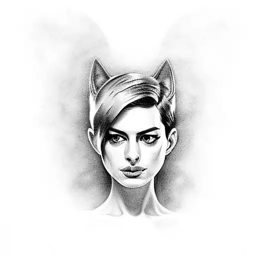 Anne Hathaway as Catwoman The Dark Knight Rises by Guy Dorian Big Apple  Con 2015 in Jason Borellis Sketchbook 08 Comic Art Gallery Room