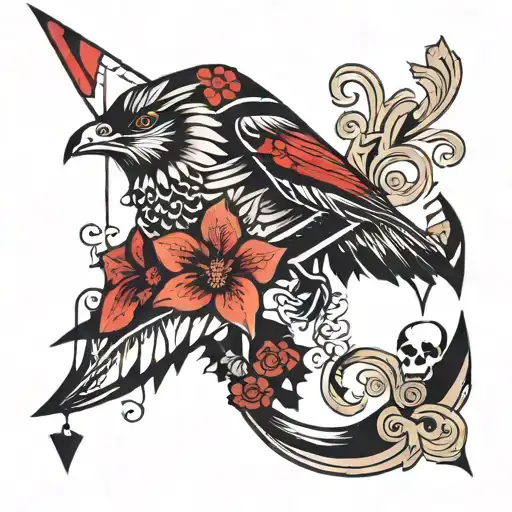 kite tattoo design idea