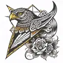 kite tattoo design idea