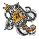 kite tattoo design idea