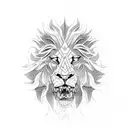 rampant lion tattoo design idea