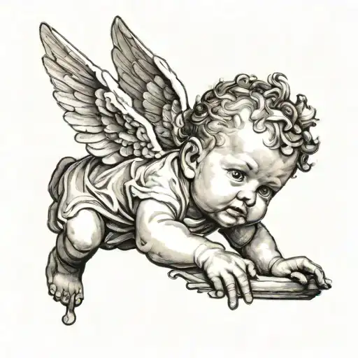 Cherub  tattoo design idea