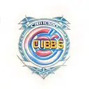 chicago cubs tattoo design idea