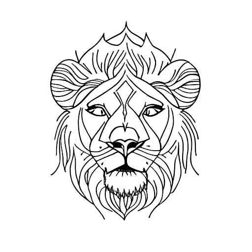 A lioness protecting her cubs tattoo design idea