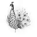 Peacock tattoo design idea