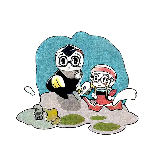 scuba dive seal tattoo design idea