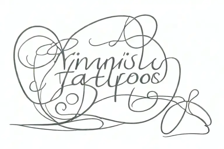 text written tattoo design idea