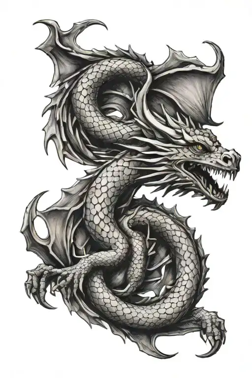 targaryen dragon emblem tattoo design idea