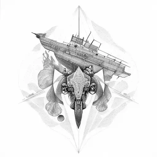 rocinante ship tattoo design idea