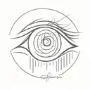 studen, never ending learning, play on pupil(eye) tattoo design idea