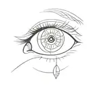 studen, never ending learning, play on pupil(eye) tattoo design idea