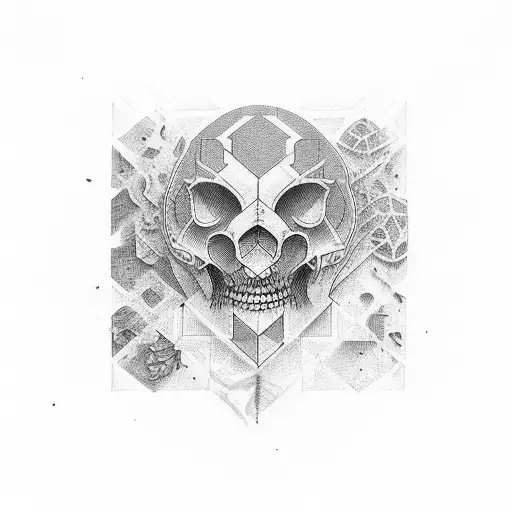 numbers 4444 tattoo design idea