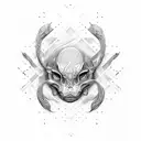 numbers 4444 tattoo design idea