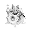 4444 tattoo design idea